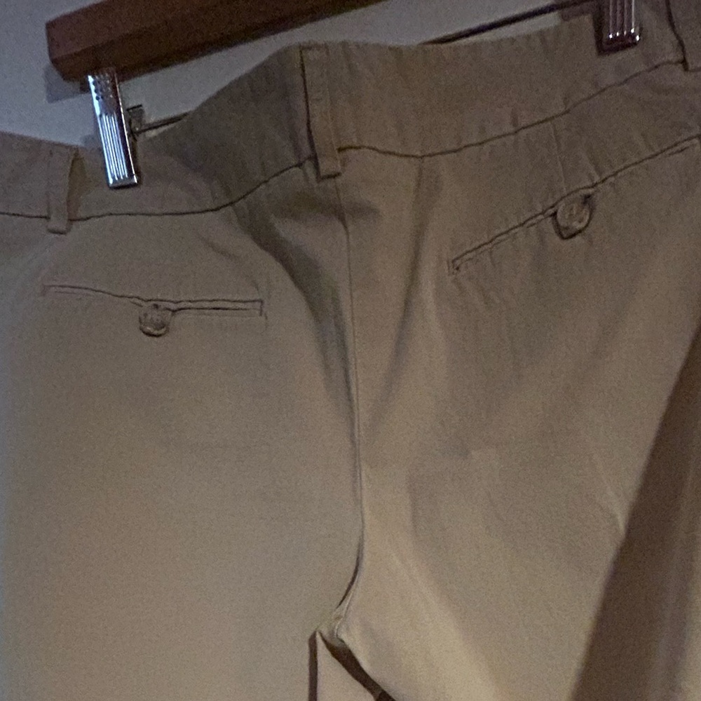 Theory Women's Tan Cropped Pants